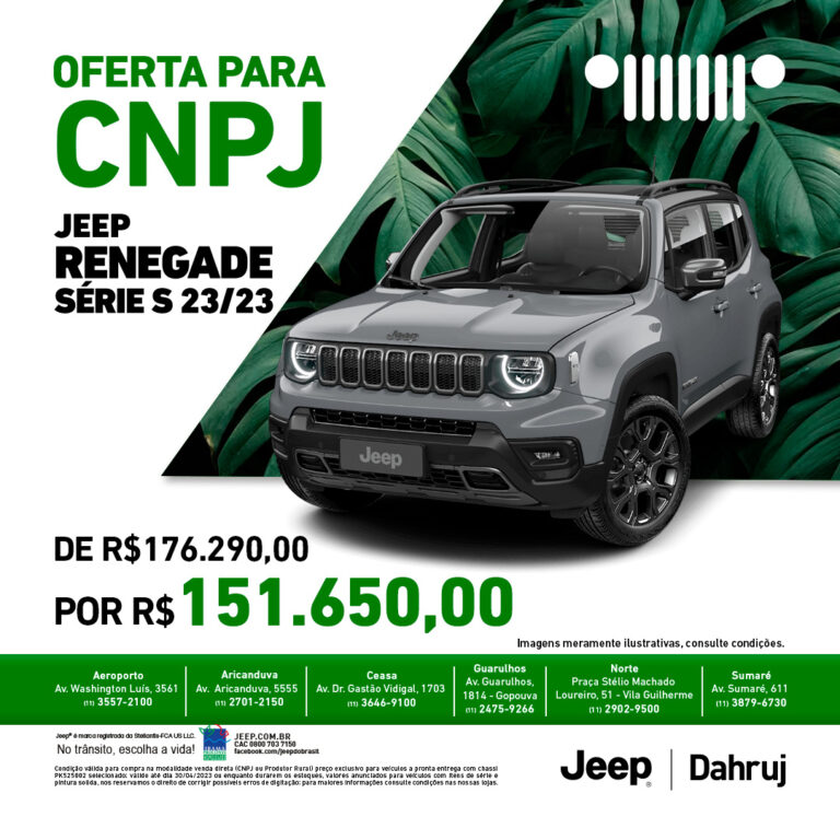 Jeep CNPJ 2023 JEEP DAHRUJ ARICANDUVA